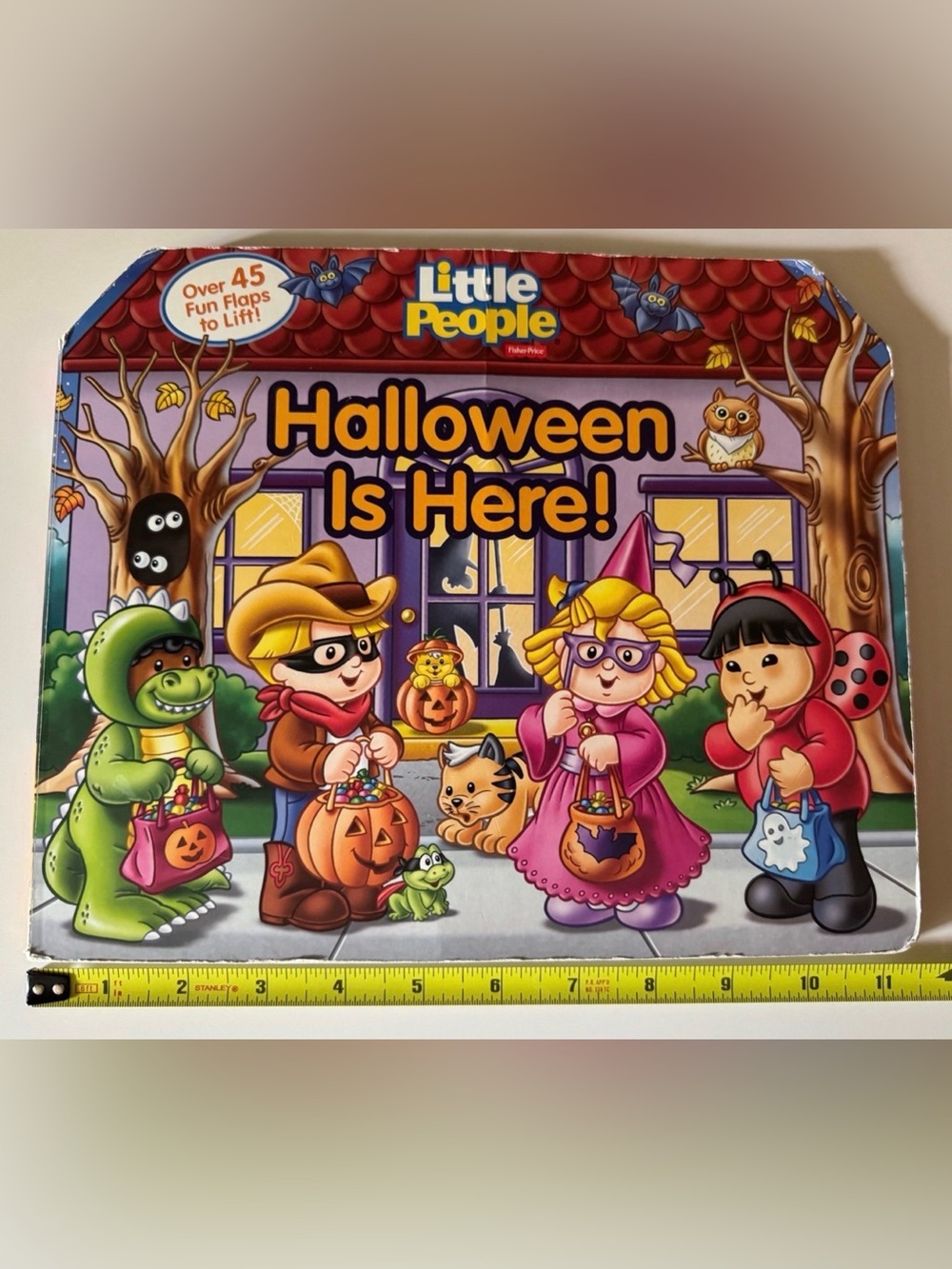 RARE 2011 Little People Halloween is Here! oversized lift-the-flap board book